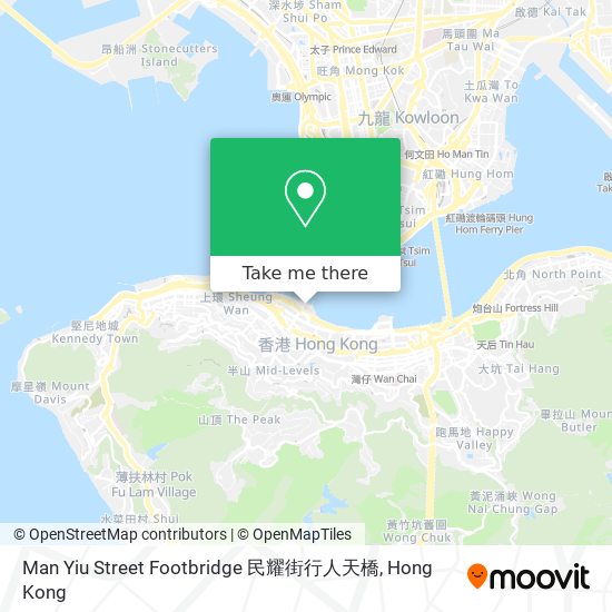 Man Yiu Street Footbridge 民耀街行人天橋 map