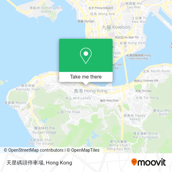 天星碼頭停車場地圖