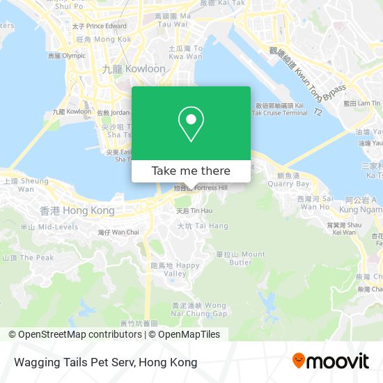 Wagging Tails Pet Serv map