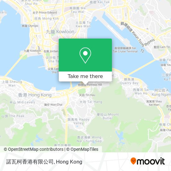 諾瓦柯香港有限公司地圖