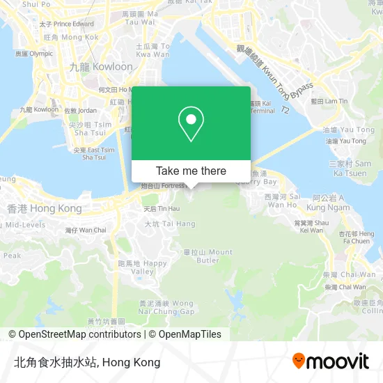北角食水抽水站地圖