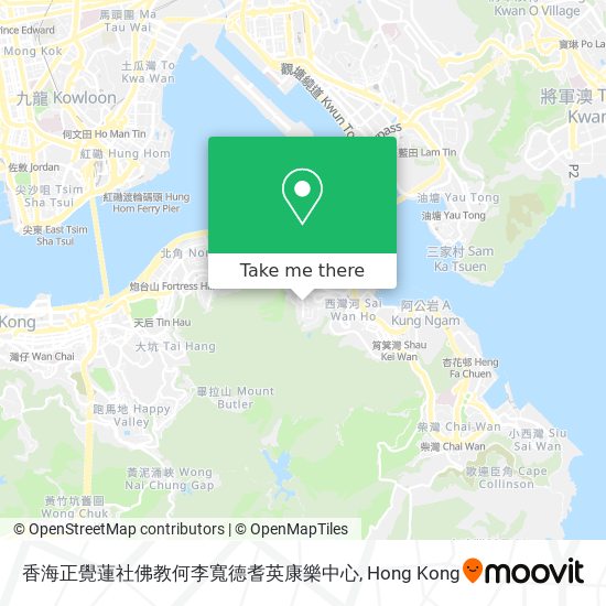 香海正覺蓮社佛教何李寬德耆英康樂中心地圖