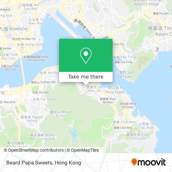 Beard Papa Sweets map