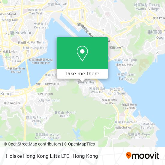 Holake Hong Kong Lifts LTD. map