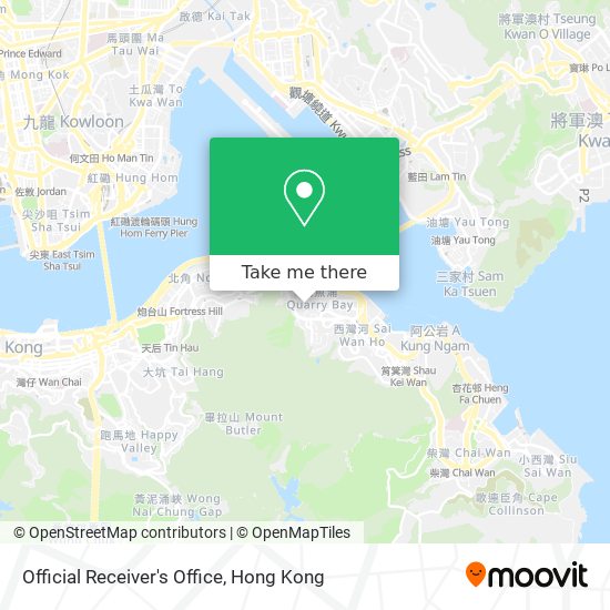 Official Receiver's Office map