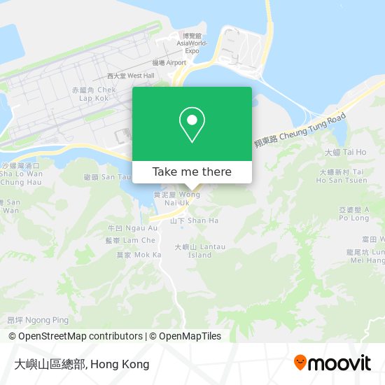 大嶼山區總部地圖