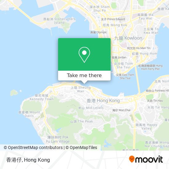 香港仔 map