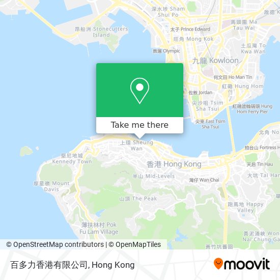 百多力香港有限公司 map