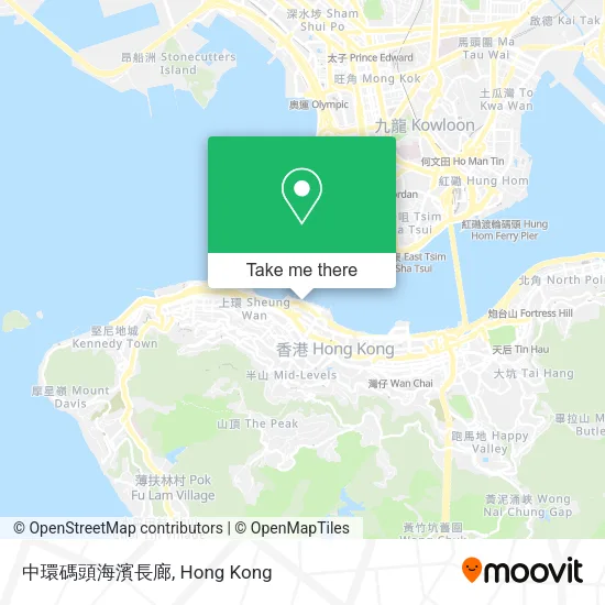 中環碼頭海濱長廊地圖