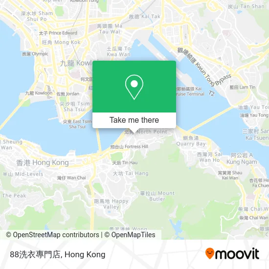 88洗衣專門店 map