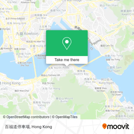百福道停車場 map