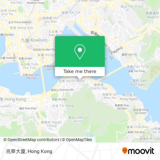 兆華大廈 map