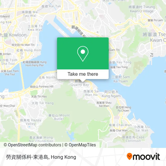 勞資關係科-東港島 map