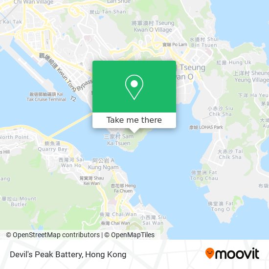 Devil's Peak Battery地圖