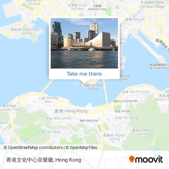 香港文化中心音樂廳 map