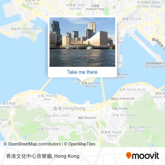 香港文化中心音樂廳地圖
