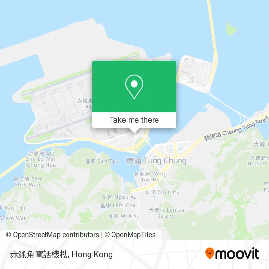 赤鱲角電話機樓地圖