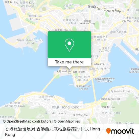 香港旅遊發展局-香港西九龍站旅客諮詢中心 map