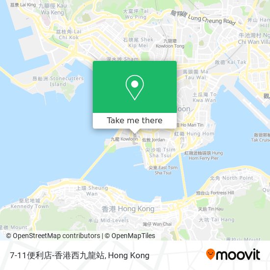 7-11便利店-香港西九龍站 map