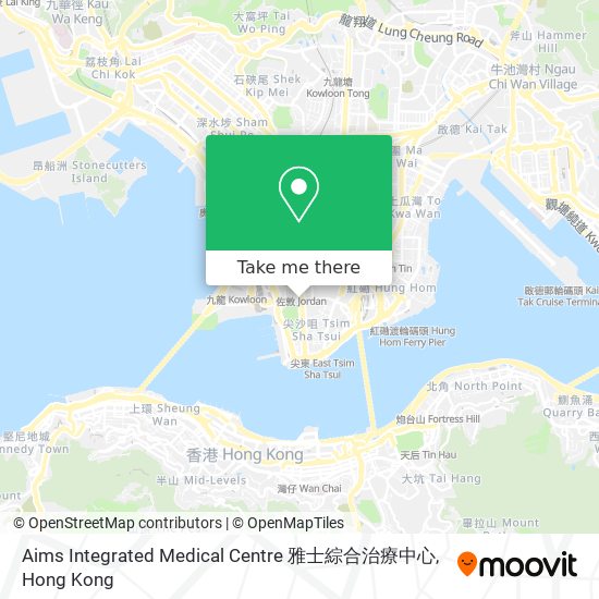 Aims Integrated Medical Centre 雅士綜合治療中心 map