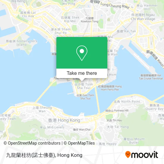 九龍蘭桂坊(諾士佛臺) map