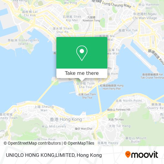 UNIQLO HONG KONG,LIMITED map