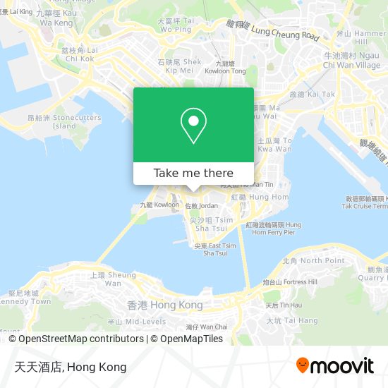 天天酒店 map