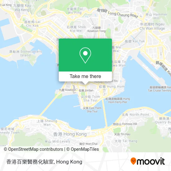香港百樂醫務化驗室地圖
