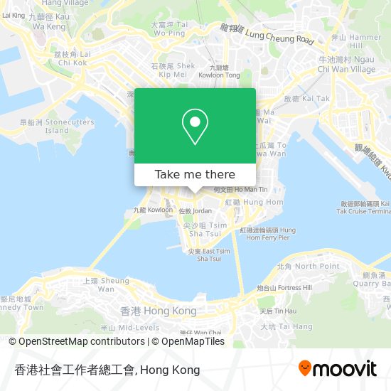 香港社會工作者總工會 map