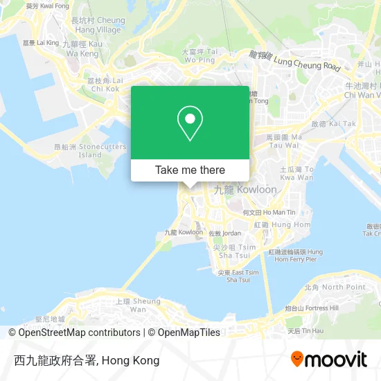 西九龍政府合署地圖
