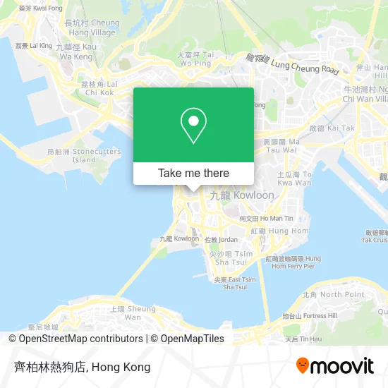 齊柏林熱狗店地圖