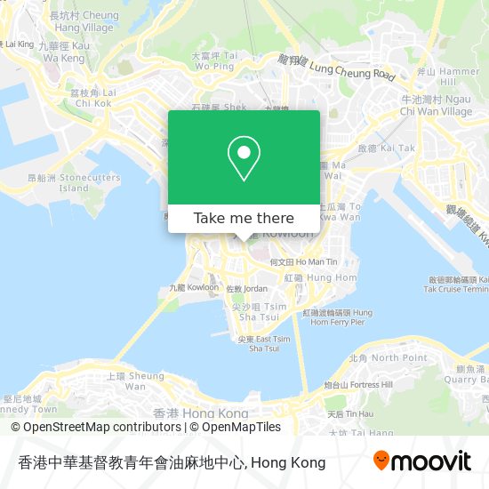 香港中華基督教青年會油麻地中心地圖
