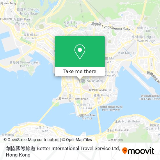 創協國際旅遊 Better International Travel Service Ltd地圖