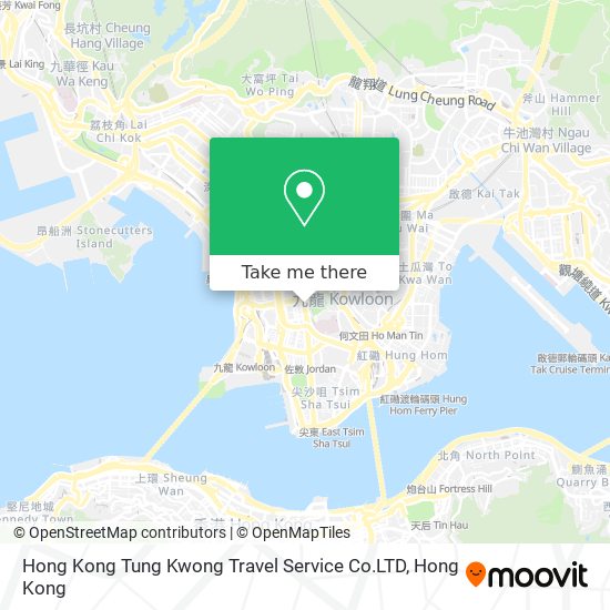 Hong Kong Tung Kwong Travel Service Co.LTD地圖