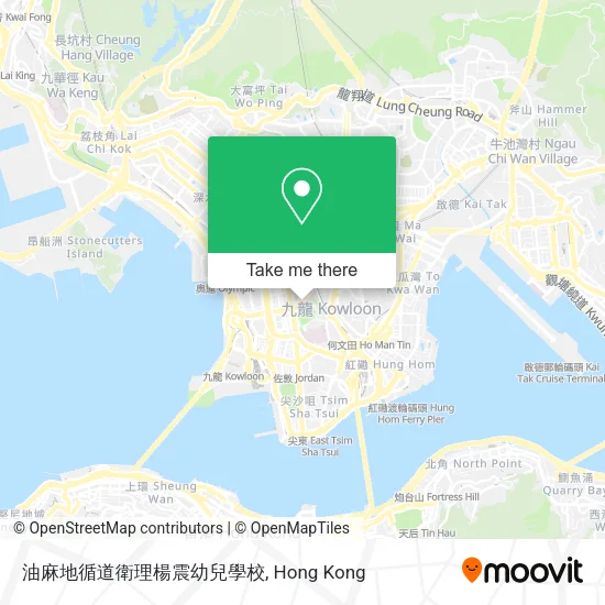 油麻地循道衛理楊震幼兒學校地圖