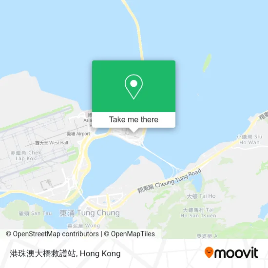 港珠澳大橋救護站地圖