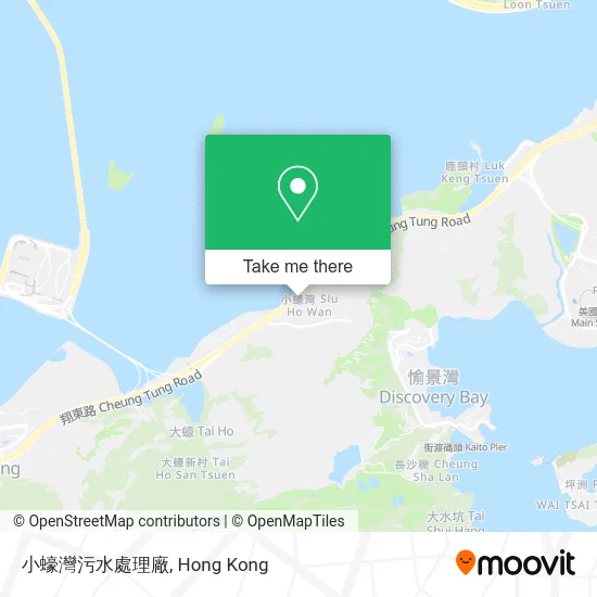 小蠔灣污水處理廠 map