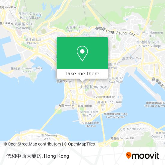 信和中西大藥房 map