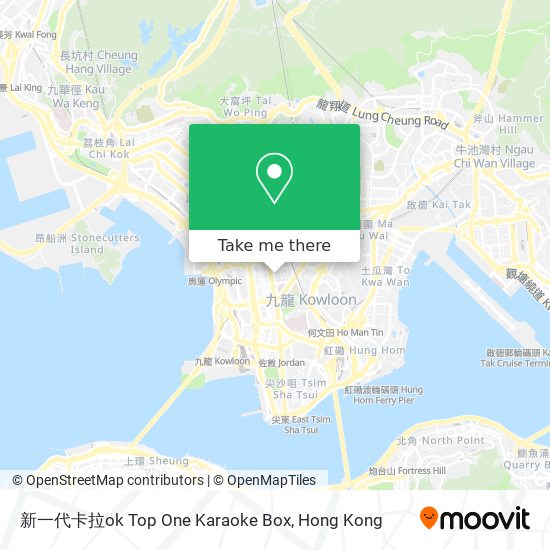 新一代卡拉ok Top One Karaoke Box map