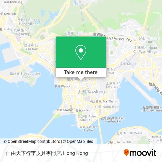 自由天下行李皮具專門店 map