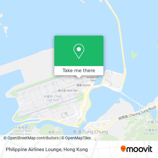Philippine Airlines Lounge map