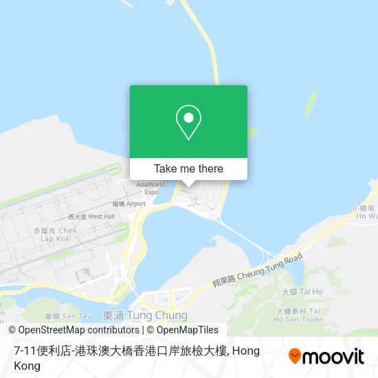 7-11便利店-港珠澳大橋香港口岸旅檢大樓地圖