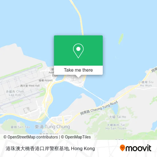 港珠澳大橋香港口岸警察基地地圖