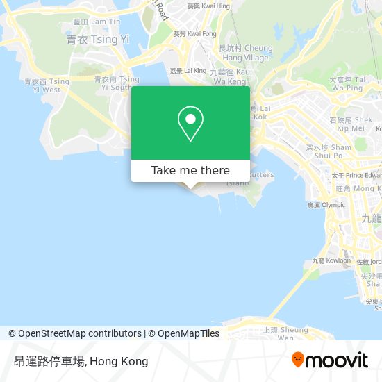 昂運路停車場 map