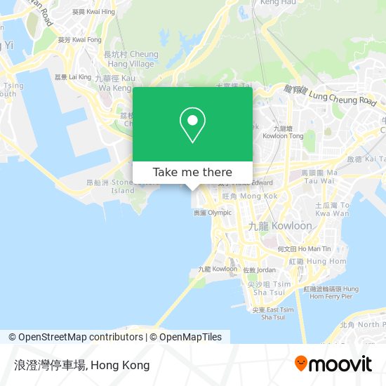 浪澄灣停車場 map