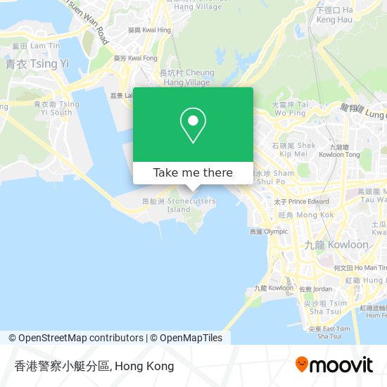 香港警察小艇分區地圖