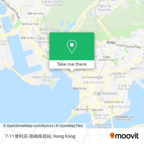 7-11便利店-港鐵南昌站地圖