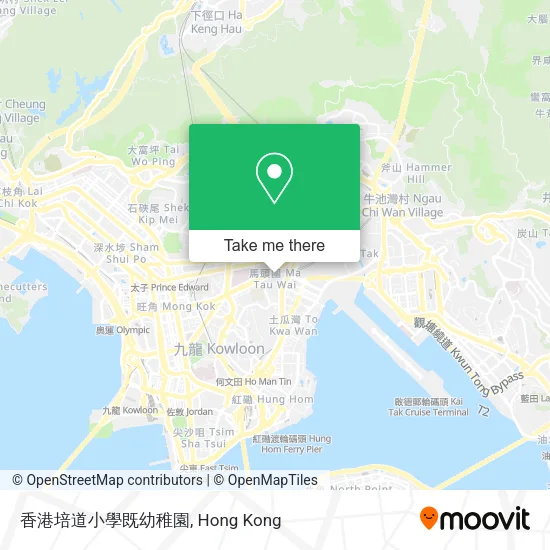 香港培道小學既幼稚園地圖