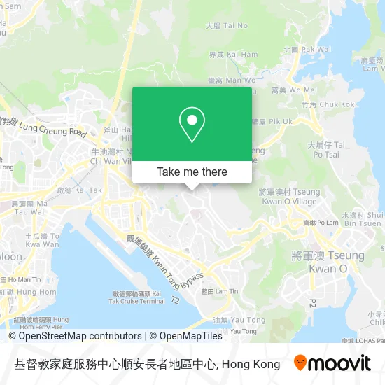 基督教家庭服務中心順安長者地區中心地圖