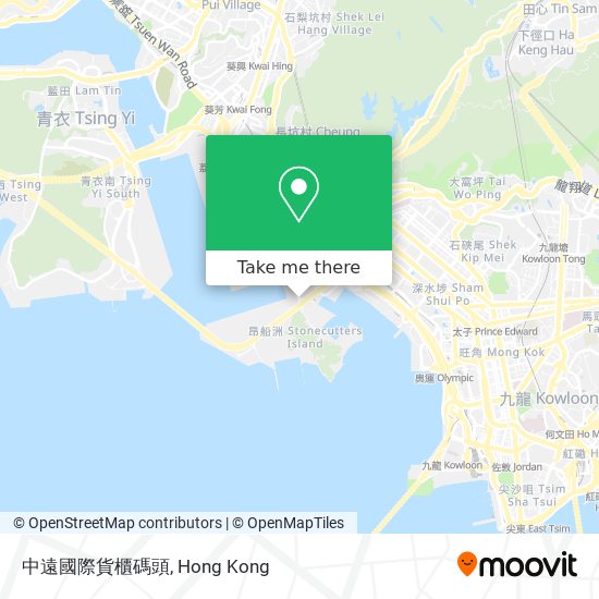 中遠國際貨櫃碼頭 map